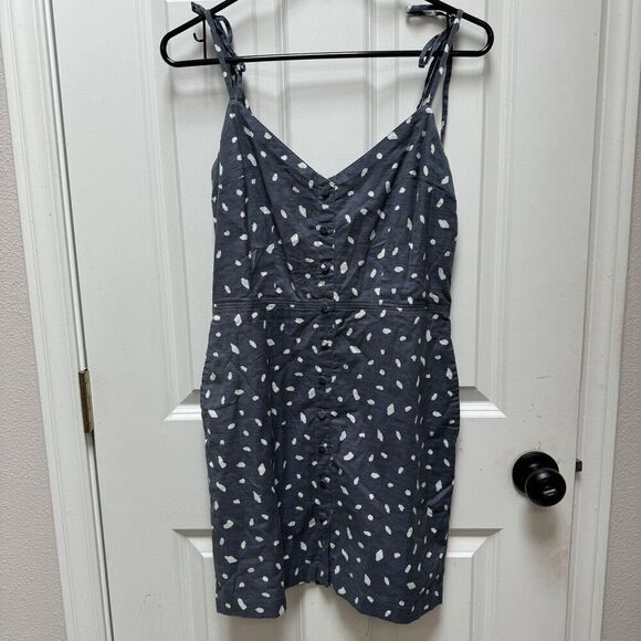 Abercrombie & Fitch Pants - Abercrombie & Fitch Small Womens Blue Printed A Line Dress Short Summer